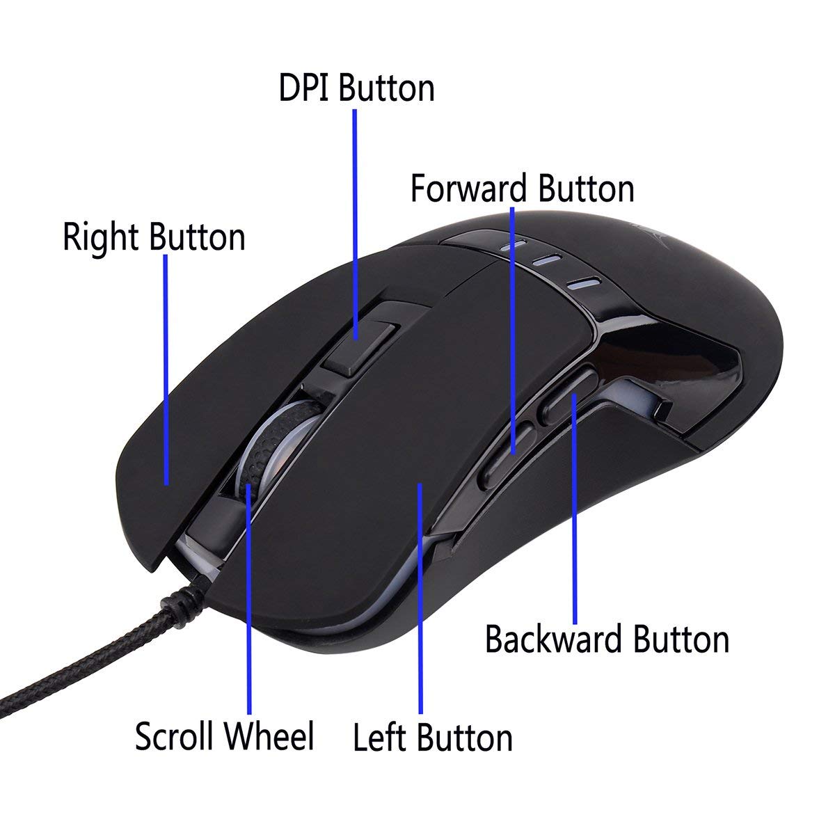 [amazon] G5 Gaming Mouse Ergonomic Optical USB Wired Computer Mouse ($1 ...