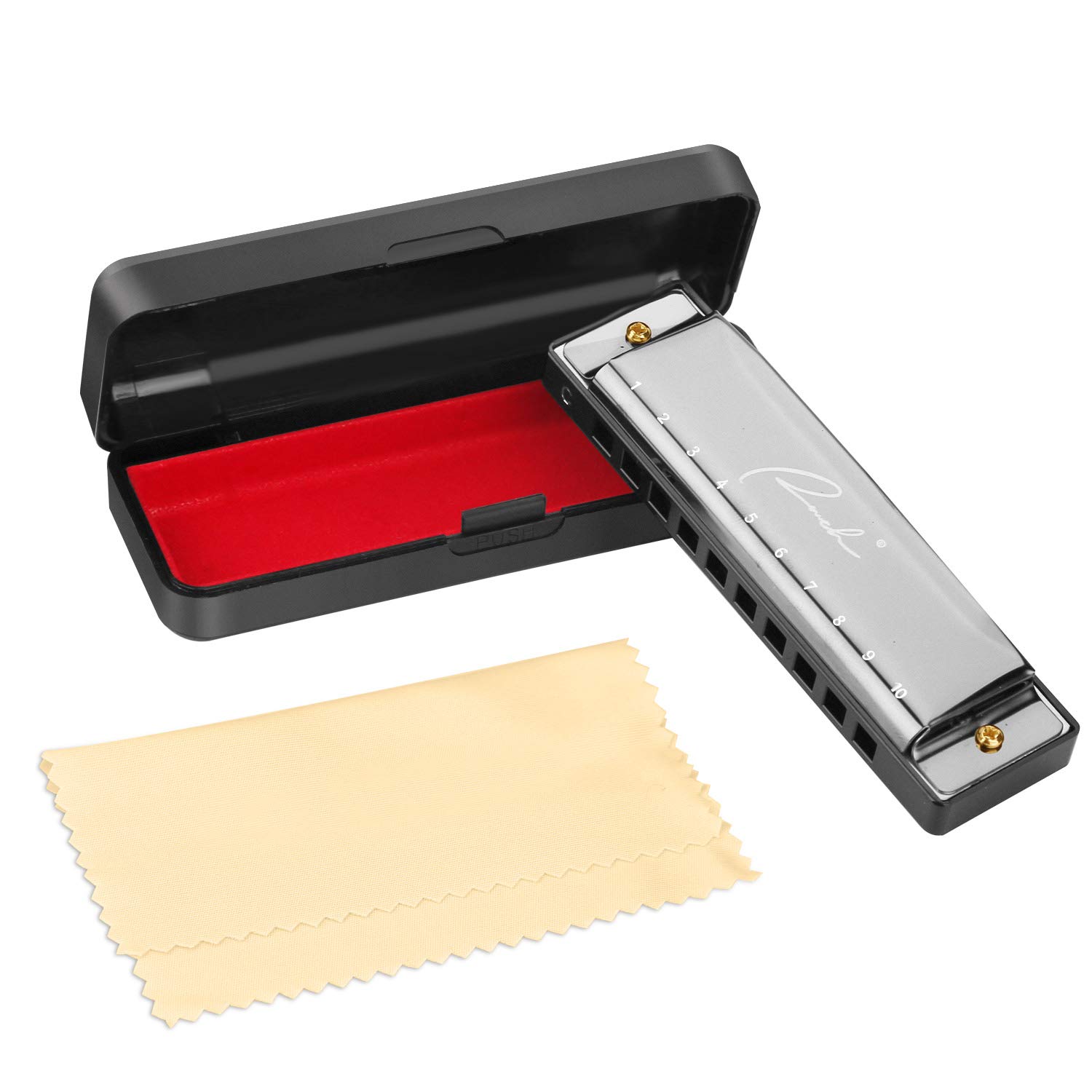 [amazon] Harmonica Ranch Professional 10 Hole 20 Tones Key of C Mini