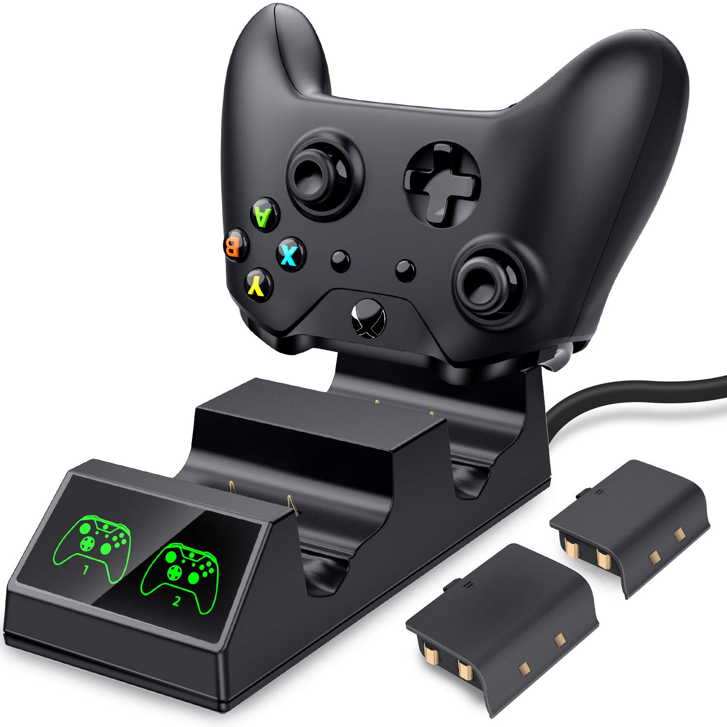 [amazon] ESYWEN Xbox One Controller Charger Dual Charging Station for