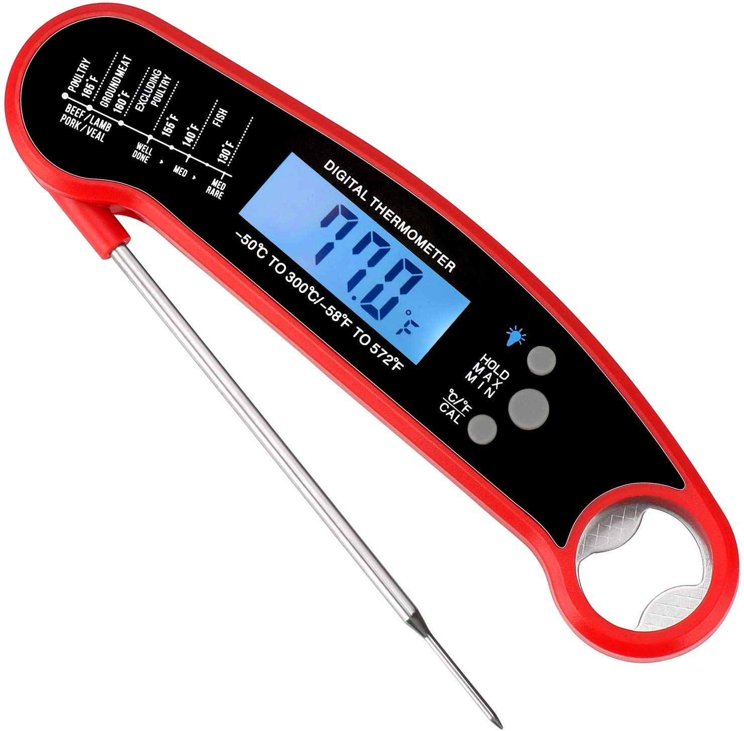 [amazon] Instant Read Meat Thermometer Best Waterproof Ultra Fast