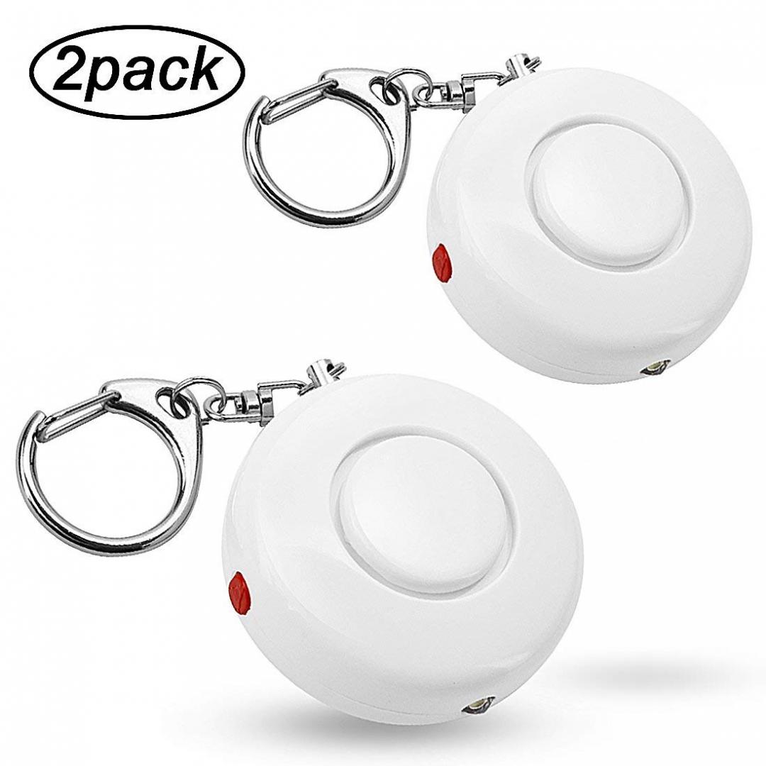 2pcs/Pack 120 dB SOS Emergency Personal Alarm Keychain(2.4