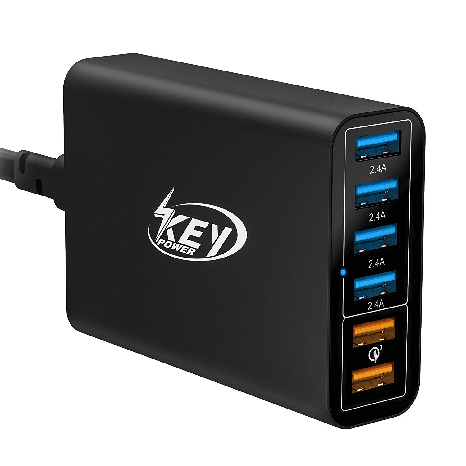 [amazon.com] Key Power Quick Charge 3.0, 60W 6-Port USB Wall Charger ...